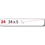 BUSTA DI ETICHETTE MARKIN COD. 24 MM 34 X 5, SU FOGLIO, 600 ETICHETTE AUTOADESIVE